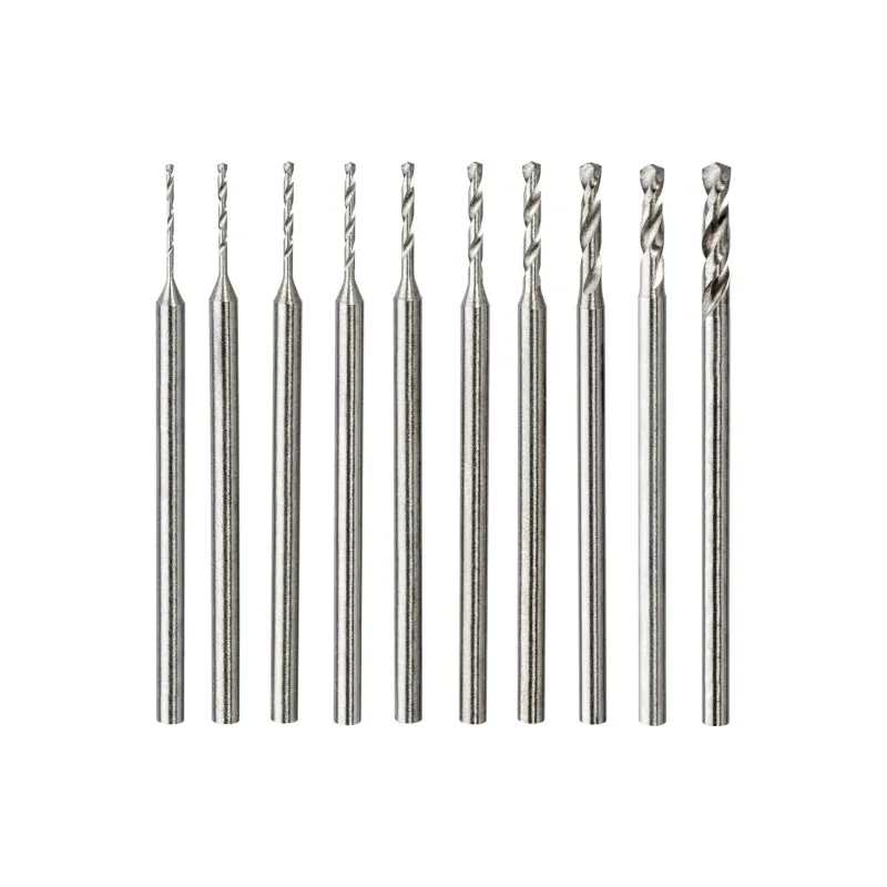 Zestaw wierteł do miniszlifierki 0.6-2.3 mm, 10 szt.