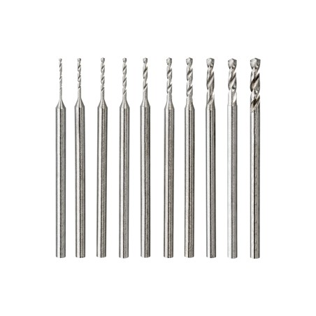 Zestaw wierteł do miniszlifierki 0.6-2.3 mm, 10 szt.