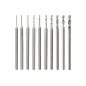 Zestaw wierteł do miniszlifierki 0.6-2.3 mm, 10 szt.