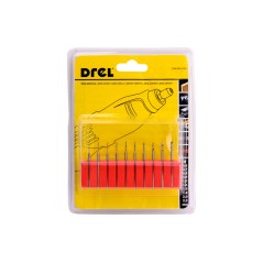 Zestaw wierteł do miniszlifierki 0.6-2.3 mm, 10 szt.