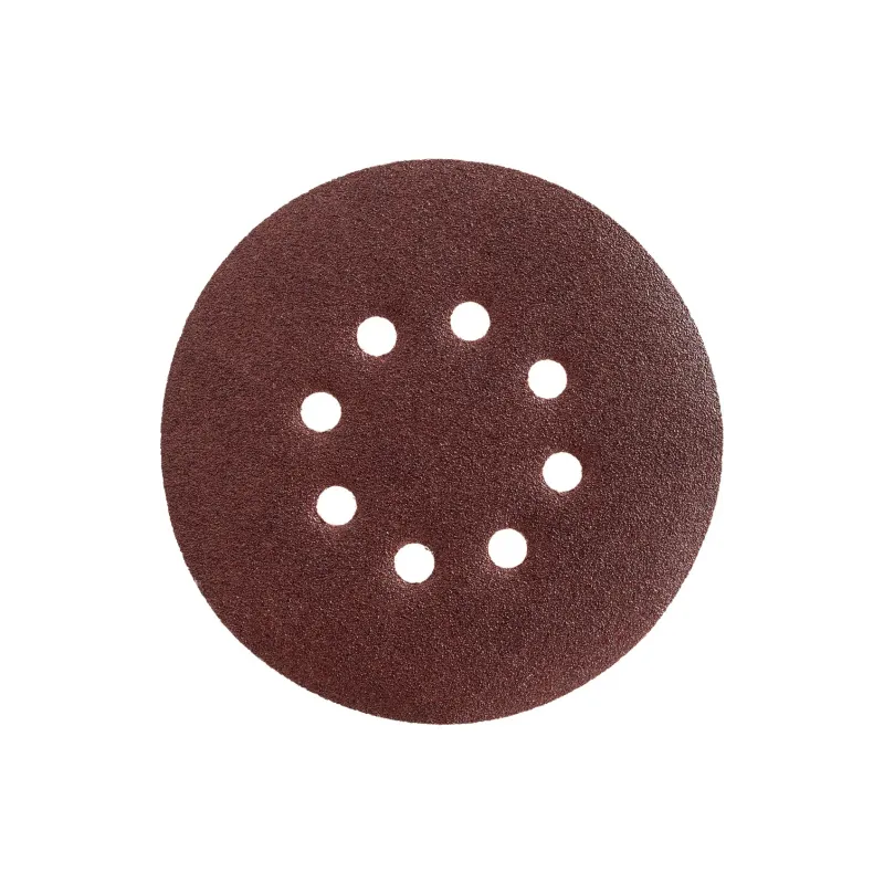 Krążki ścierne 125 mm, P240, na rzep, z otworami, 5 szt. Krążki ścierne 125 mm, P240, na rzep, z otworami, 5 szt.