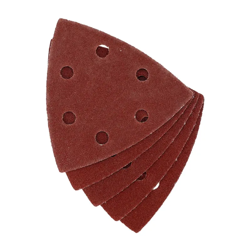 Papiery ścierne delta na rzep 93 x 93 mm, P120, 5 szt. Papiery ścierne delta na rzep 93 x 93 mm, P120, 5 szt.