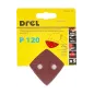 Papiery ścierne delta na rzep 93 x 93 mm, P120, 5 szt. Papiery ścierne delta na rzep 93 x 93 mm, P120, 5 szt.