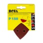 Papiery ścierne delta na rzep 93 x 93 mm, P150, 5 szt.
