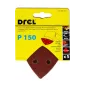 Papiery ścierne delta na rzep 93 x 93 mm, P150, 5 szt.