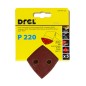 Papiery ścierne delta na rzep 93 x 93 mm, P220, 5 szt. Papiery ścierne delta na rzep 93 x 93 mm, P220, 5 szt.