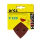 Papiery ścierne delta na rzep 93 x 93 mm, P220, 5 szt.
