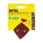 Papiery ścierne delta na rzep 93 x 93 mm, P240, 5 szt. Papiery ścierne delta na rzep 93 x 93 mm, P240, 5 szt.