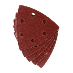 Papiery ścierne delta na rzep 93 x 93 mm, P80, 5 szt.