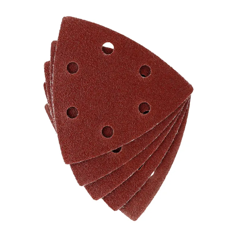 Papiery ścierne delta na rzep 93 x 93 mm, P80, 5 szt. Papiery ścierne delta na rzep 93 x 93 mm, P80, 5 szt.