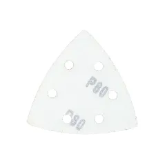 Papiery ścierne delta na rzep 93 x 93 mm, P80, 5 szt.