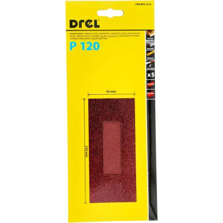 Papiery ścierne 93 x 230 mm, P120, 5 szt.