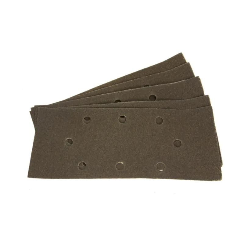 Papiery ścierne 93 x 230 mm, P180, z otworami, 5 szt. Papiery ścierne 93 x 230 mm, P180, z otworami, 5 szt.