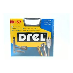 Zestaw wierteł i bitów 57 szt.