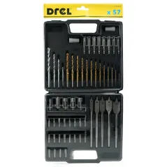 Zestaw wierteł i bitów 57 szt.