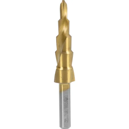 Wiertło stopniowe spiralne 4.0-12.0 mm, tytanowane,STAL M2