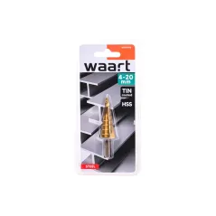 Wiertło stopniowe spiralne 4.0-20.0 mm, tytanowane, STAL M2