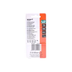 Wiertło stopniowe spiralne 4.0-20.0 mm, tytanowane, STAL M2