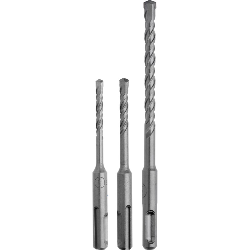 Zestaw wierteł do betonu 5.0-6.0 x 110 mm, 8.0 x 160 mm, 3 szt.