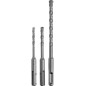 Zestaw wierteł do betonu 5.0-6.0 x 110 mm, 8.0 x 160 mm, 3 szt.