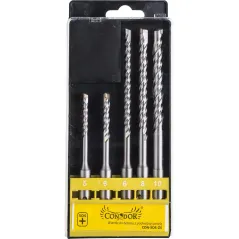 Zestaw wierteł do betonu 5.0-6.0 x 110 mm, 6.0-10.0 x 160 mm, 5 szt.