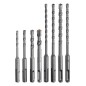 Zestaw wierteł do betonu 5.0-10.0 x 110 mm, 5.0-10.0 x 160 mm, 8 szt.