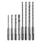 Zestaw wierteł do betonu 5.0-10.0 x 110 mm, 5.0-10.0 x 160 mm, 8 szt.