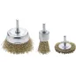 Zestaw szczotek drucianych mosiądzowanych 3 szt.