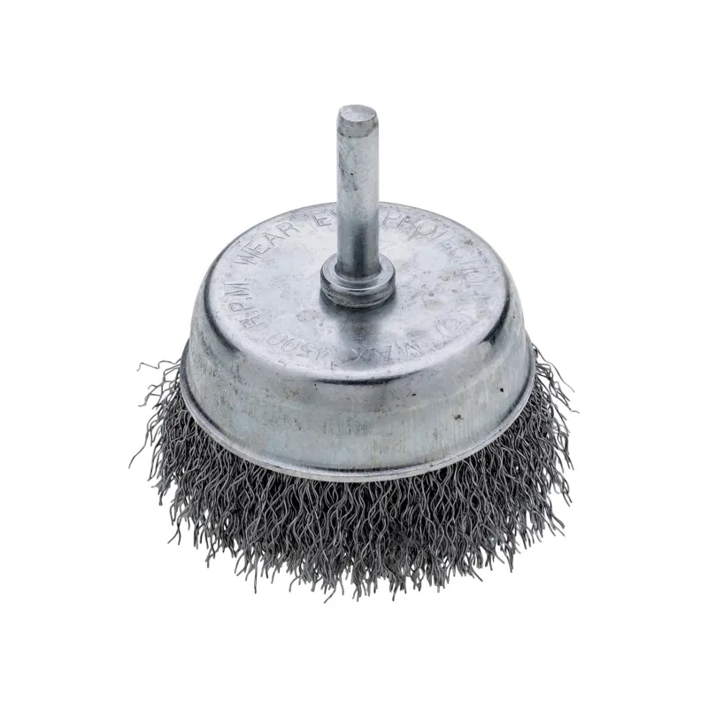 Szczotka druciana doczołowa 50 mm, trzpień 6 mm Szczotka druciana doczołowa 50 mm, trzpień 6 mm