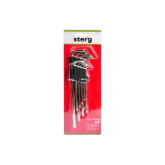 Zestawy kluczy Torx z otworem, T10-50, bardzo długie, 9 szt.