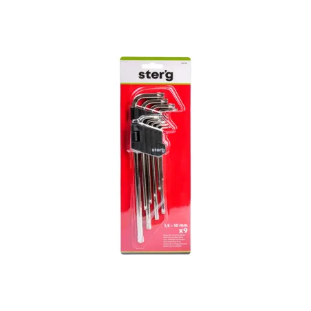 Zestawy kluczy Torx z otworem, T10-50, bardzo długie, 9 szt.