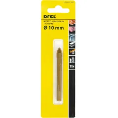 Wiertło uniwersalne 10.0 mm, końcówka krzyżowa, tytanowane