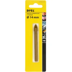 Wiertło uniwersalne 14.0 mm, końcówka krzyżowa, tytanowane