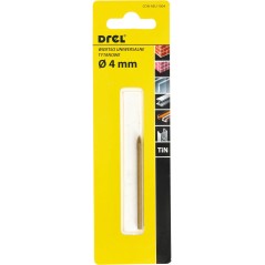 Wiertło uniwersalne 4.0 mm, końcówka krzyżowa, tytanowane