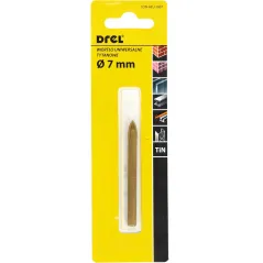 Wiertło uniwersalne 7.0 mm, końcówka krzyżowa, tytanowane