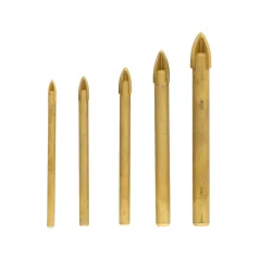 Zestaw wierteł uniwersalnych 4.0-10.0 mm, końcówka krzyżowa, tytanowane, 5 szt.