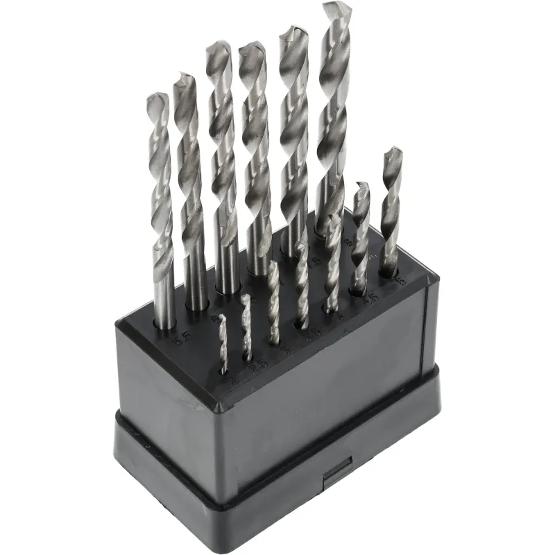 Zestaw wierteł do metalu 2.0-8.0 mm, szlifowane, 13 szt.