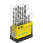 Zestaw wierteł do metalu 2.0-8.0 mm, szlifowane, 13 szt.