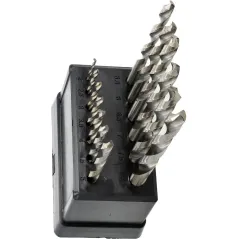 Zestaw wierteł do metalu 2.0-8.0 mm, szlifowane, 13 szt.