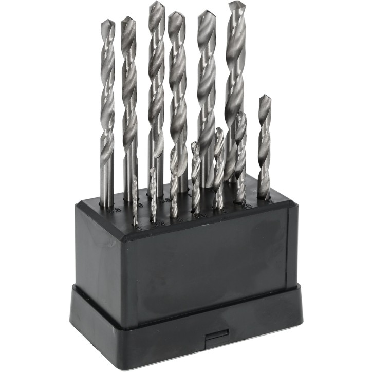 Zestaw wierteł do metalu 2.0-8.0 mm, szlifowane, 13 szt.