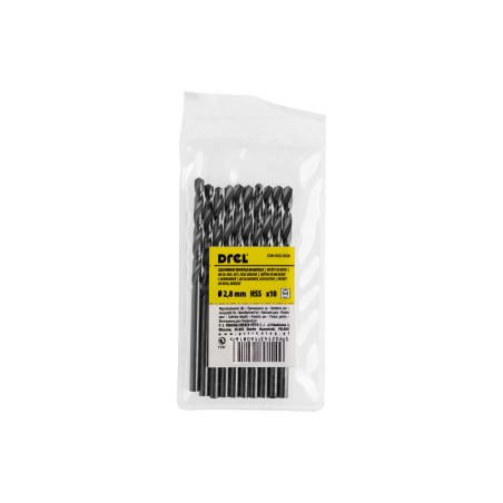 Wiertła do metalu 3.0 mm, HSS-G, szlifowane, 10 szt.