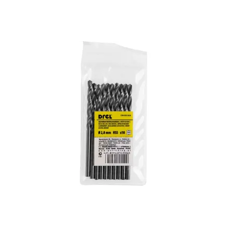 Wiertła do metalu 3.0 mm, HSS-G, szlifowane, 10 szt.