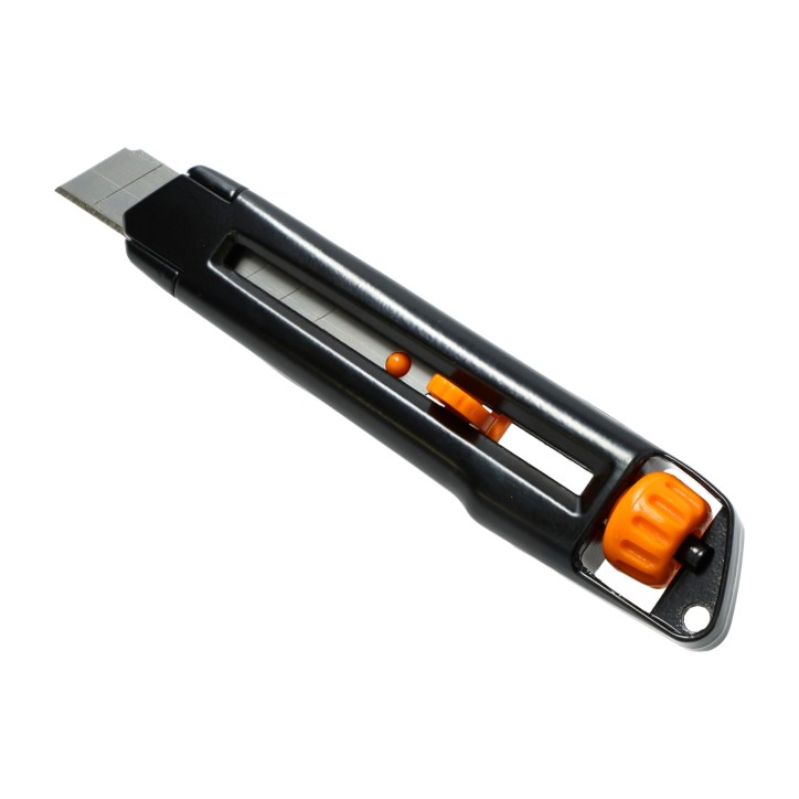 Nóż z ostrzem łamanym 18 mm, metalowy korpus