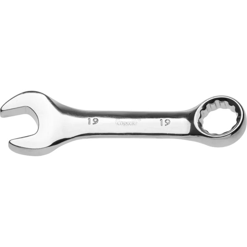 Klucz płasko-oczkowy 19 mm, krótki Klucz płasko-oczkowy 19 mm, krótki