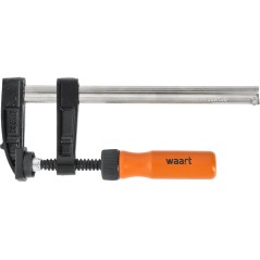 Ścisk stolarski 50 x 150 mm, typ F, drewniany uchwyt, FSC 100%, certyfikat NC-COC-062817