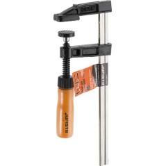 Ścisk stolarski 50 x 200 mm, typ F, drewniany uchwyt, FSC 100%, certyfikat NC-COC-062817