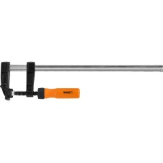Ścisk stolarski 50 x 250 mm, typ F, drewniany uchwyt, FSC 100%, certyfikat NC-COC-062817