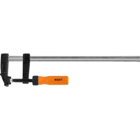 Ścisk stolarski 50 x 250 mm, typ F, drewniany uchwyt, FSC 100%, certyfikat NC-COC-062817