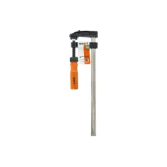 Ścisk stolarski 50 x 250 mm, typ F, drewniany uchwyt, FSC 100%, certyfikat NC-COC-062817