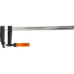 Ścisk stolarski 120 x 500 mm, typ F, drewniany uchwyt, FSC 100%, certyfikat NC-COC-062817